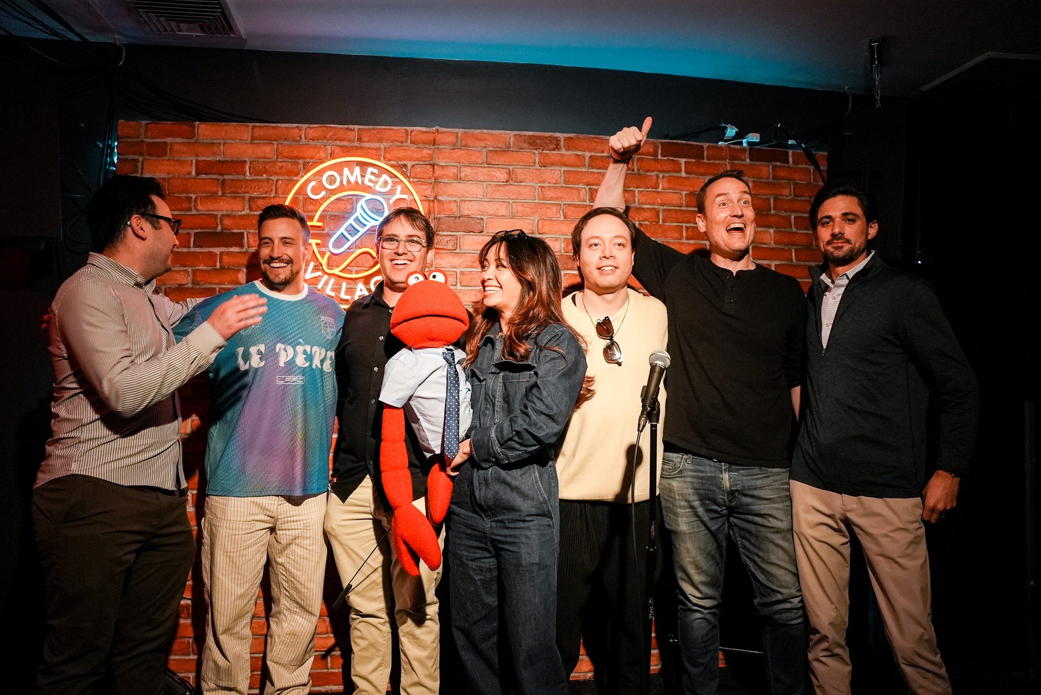 The WorkClaw team on stage after the show