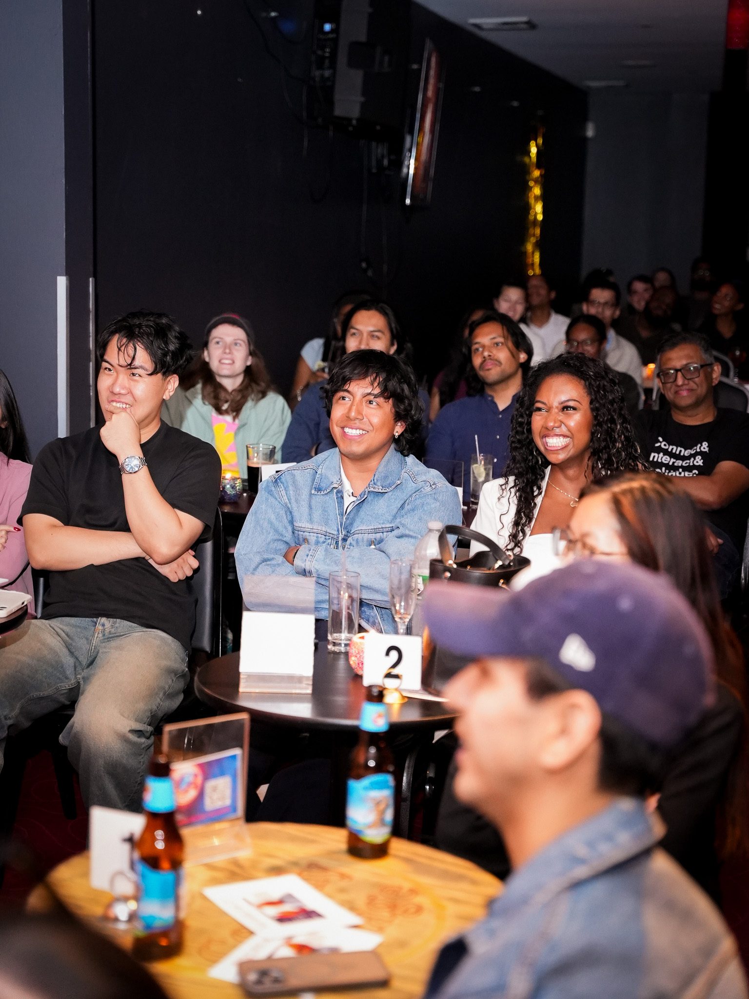 Wide shot of the full venue